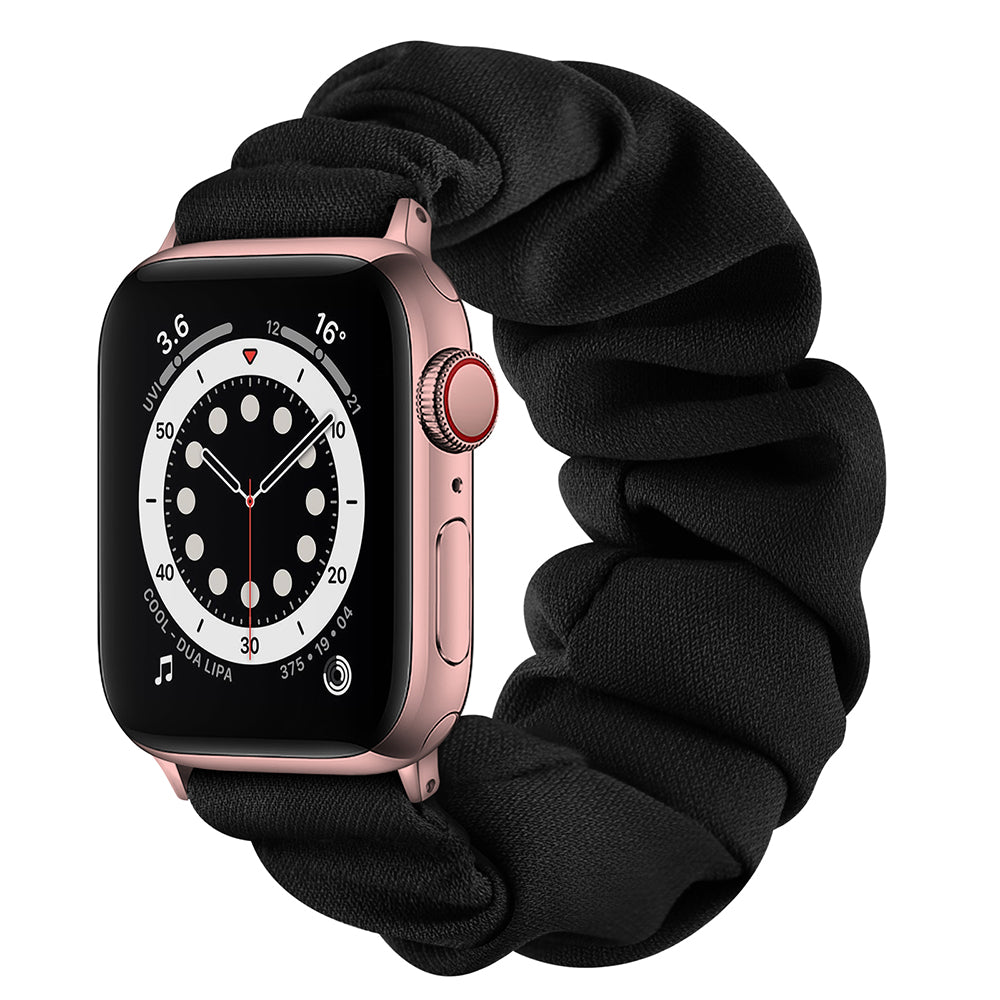 Elastic Hair Band Replacement Watch Strap for Apple Watch Series 9 8 7 6 SE (2023) SE(2022) 40mm 3 2 1 38mm Size: S Elastic Hair Band Replacement Watch Strap for Apple Watch Series 9 8 7 6 SE (2023) SE(2022) 40mm 3 2 1 38mm Size: S